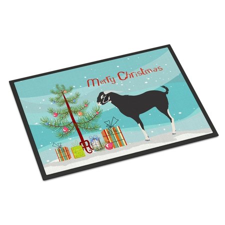 CAROLINES TREASURES Black Bengal Goat Christmas Indoor or Outdoor Mat, 24 x 36 in. BB9251JMAT